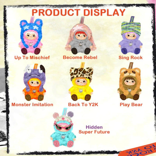 WAKUKU Fuzzy Trendy Fun Party Series Plush Blind Box - My Store