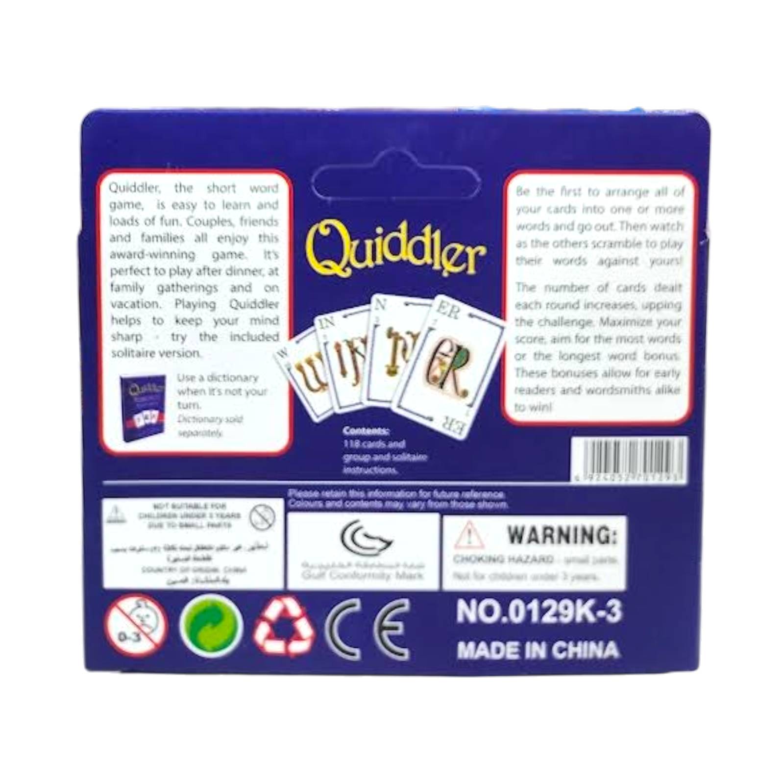 Quiddler Card Game - Homeware Hobbies