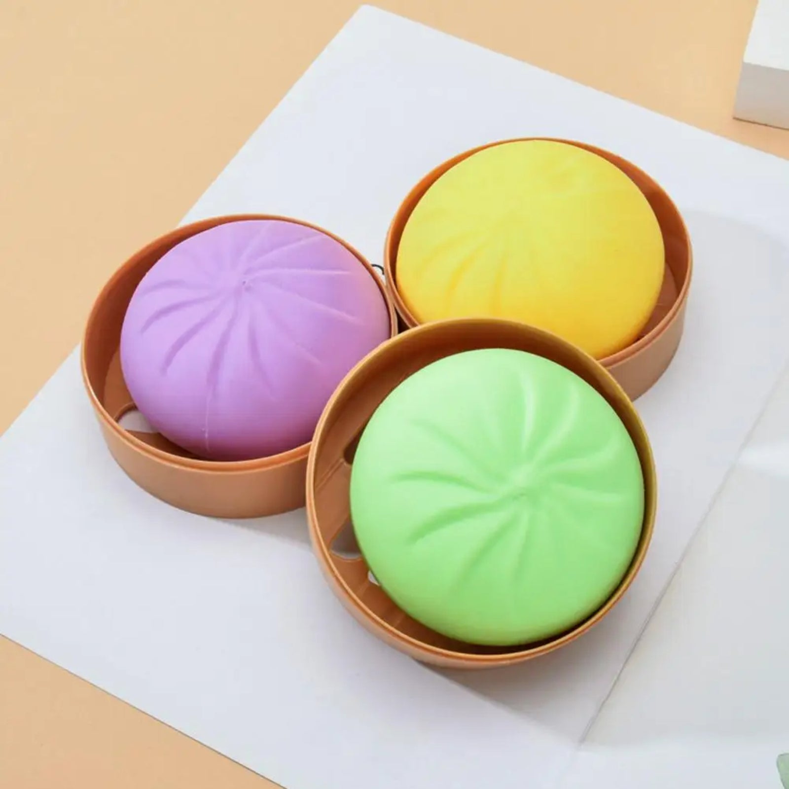 Steamed Bun Soft Fidget Pop Toy Sensory Simulation Autistic Toy Colour - My Store