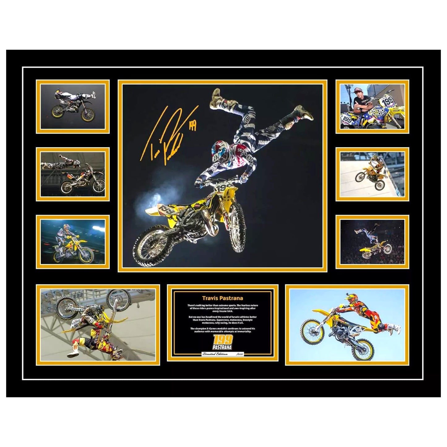 Travis Pastrana Signed Limited Photo Memorabilia Frame - My Store