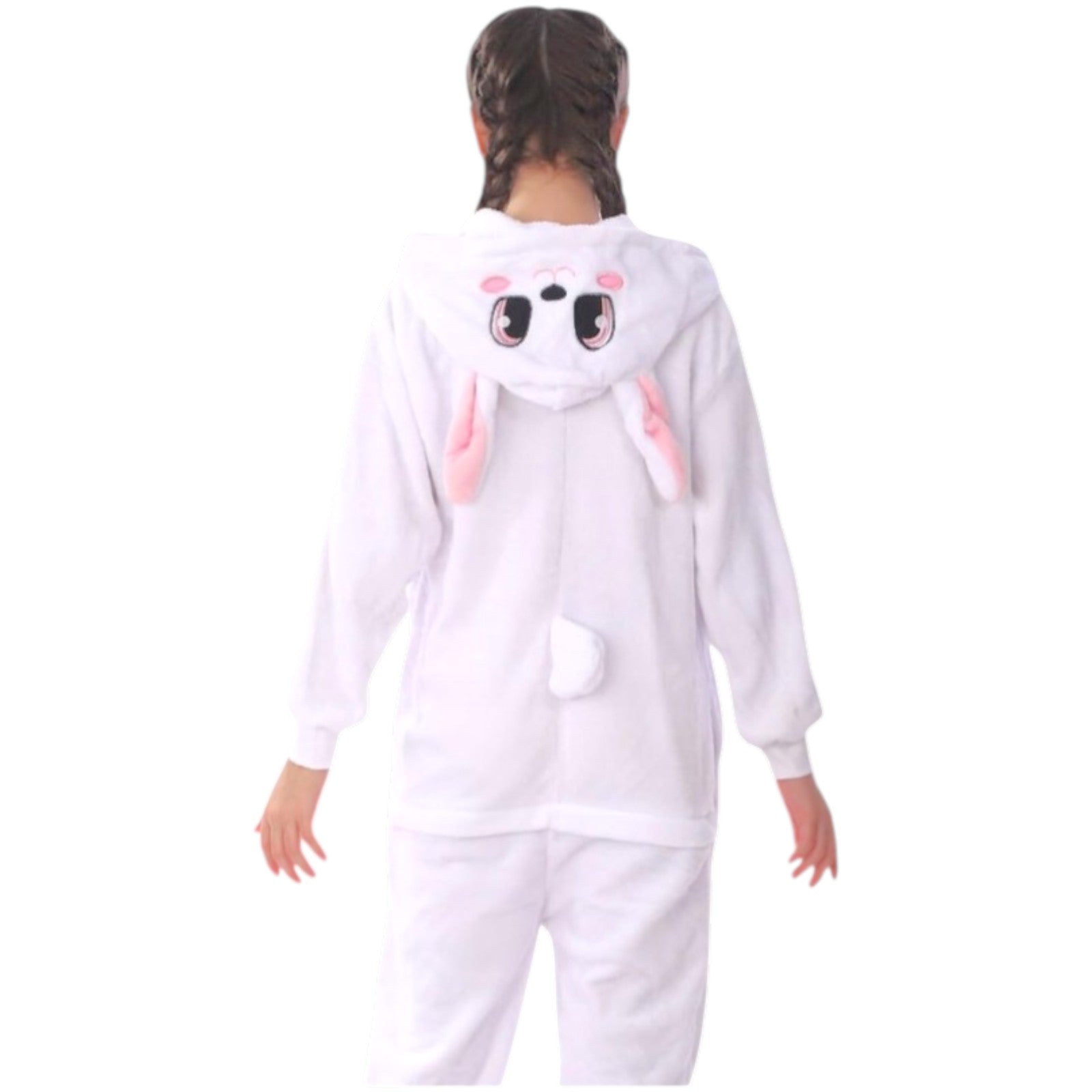 White One Piece Kigurumi Kid Cosplay Animal Pajamas Animals Bunny - My Store