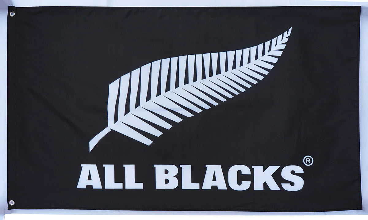 Large All Blacks Rugby Team Flag Heavy Duty Outdoor 90 X 150 CM - 3ft x 5ft