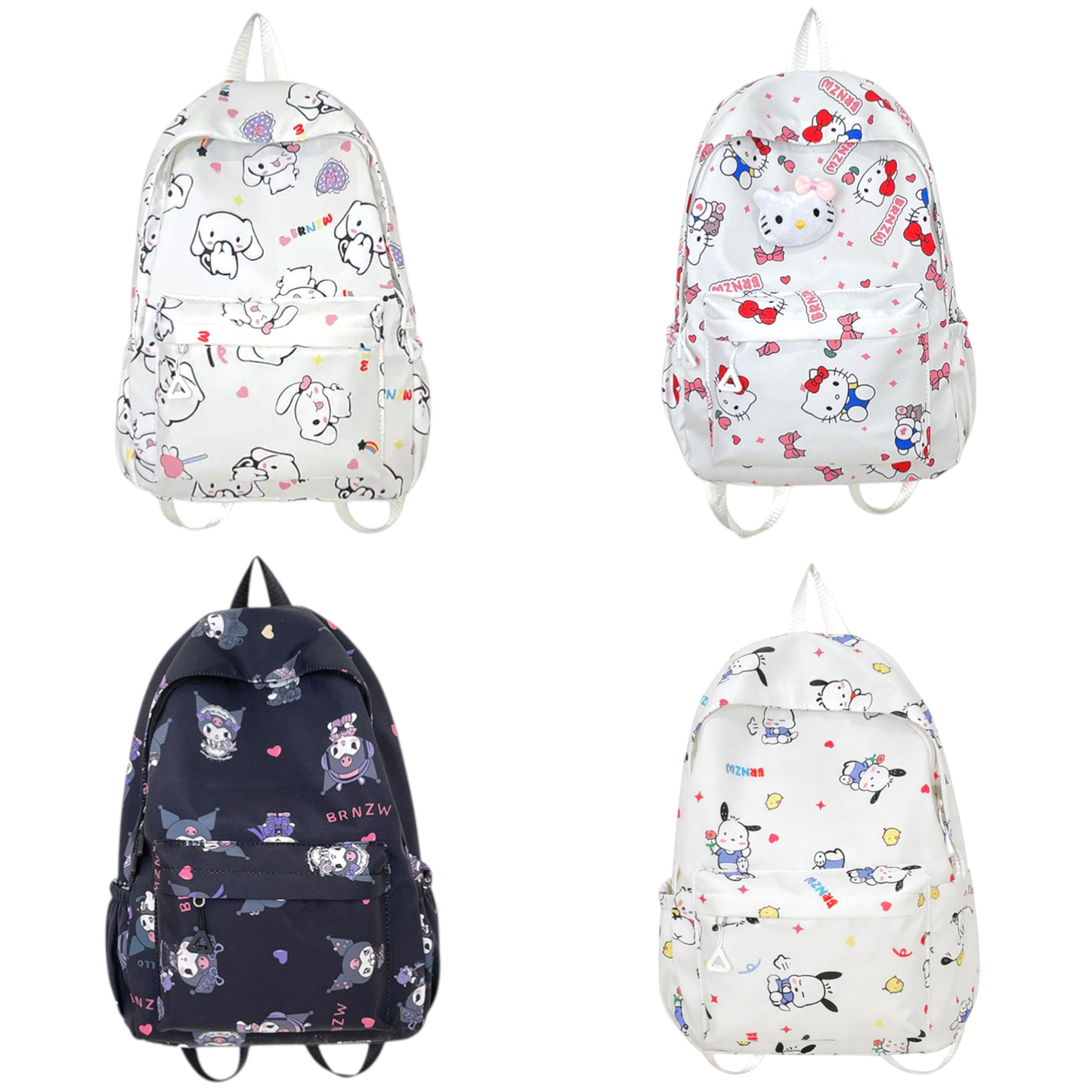 Hello Kitty Cinnamoroll  Kuromi Poccacho Kids Bag Backpack School - My Store