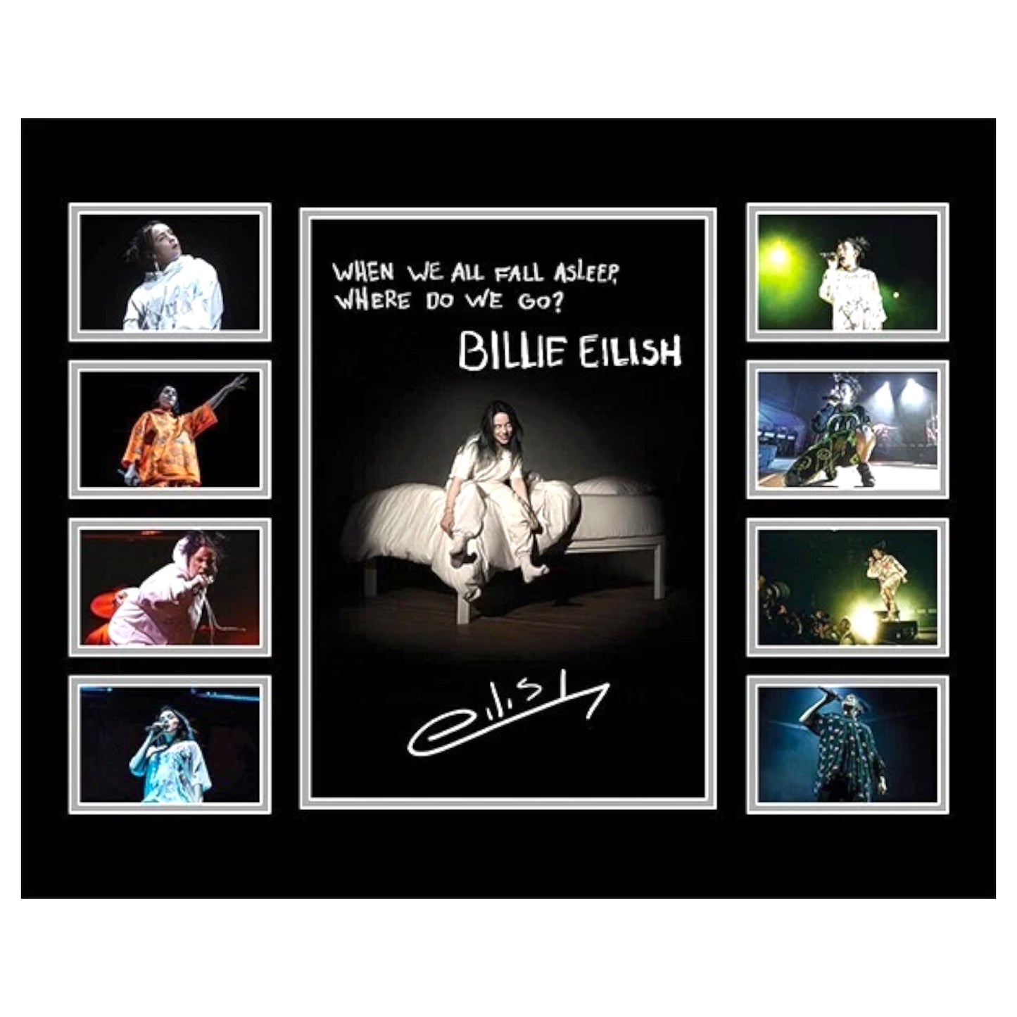 BILLIE EILISH 2019 AUSTRALIA TOUR Signed Limited Photo Memorabilia Frame - My Store