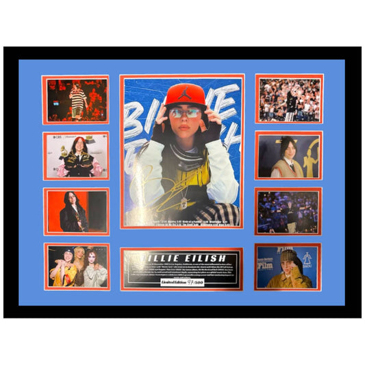 Billie Eilish Limited Edition Photo Memorabilia Wooden Frame