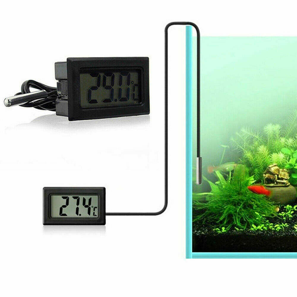 2-Pack LCD Digital Thermometer Freezer Aquarium Thermometer Cooking Kitchen Tank Fridge Temperature - My Store