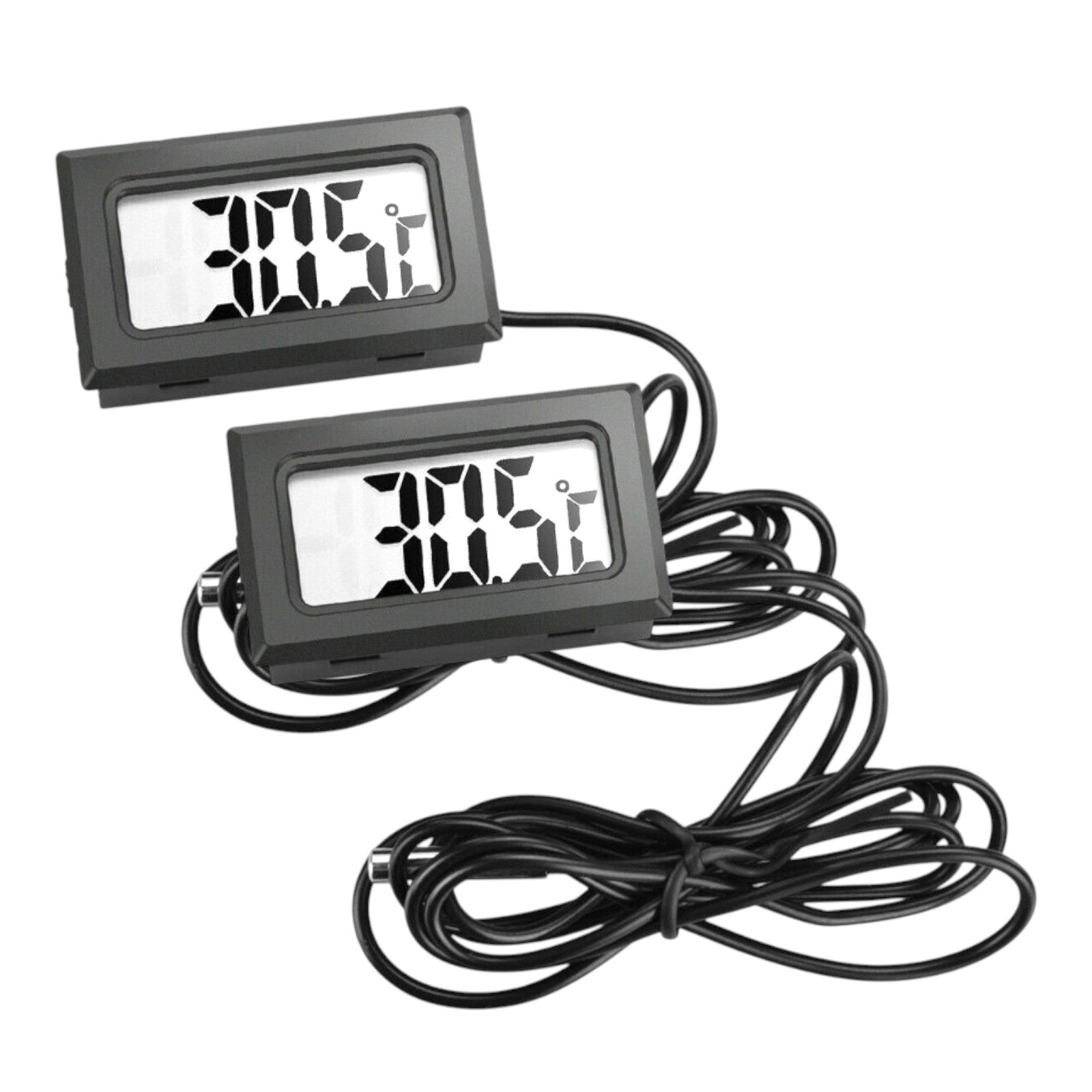2-Pack LCD Digital Thermometer Freezer Aquarium Thermometer Cooking Kitchen Tank Fridge Temperature - My Store