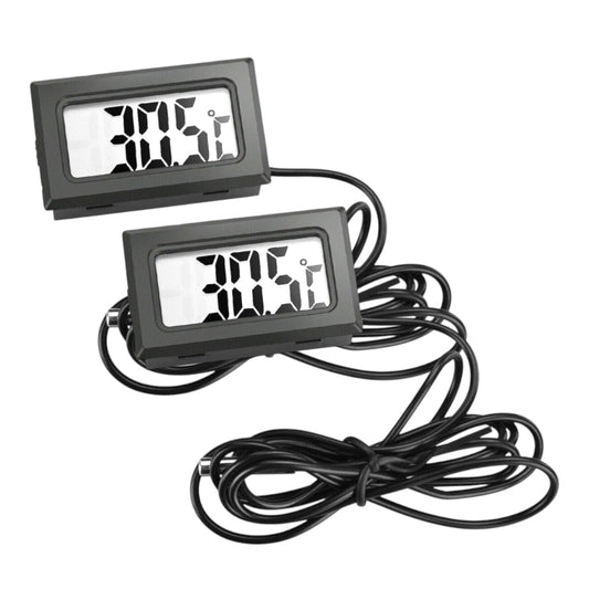 2-Pack LCD Digital Thermometer Freezer Aquarium Thermometer Cooking Kitchen Tank Fridge Temperature - My Store