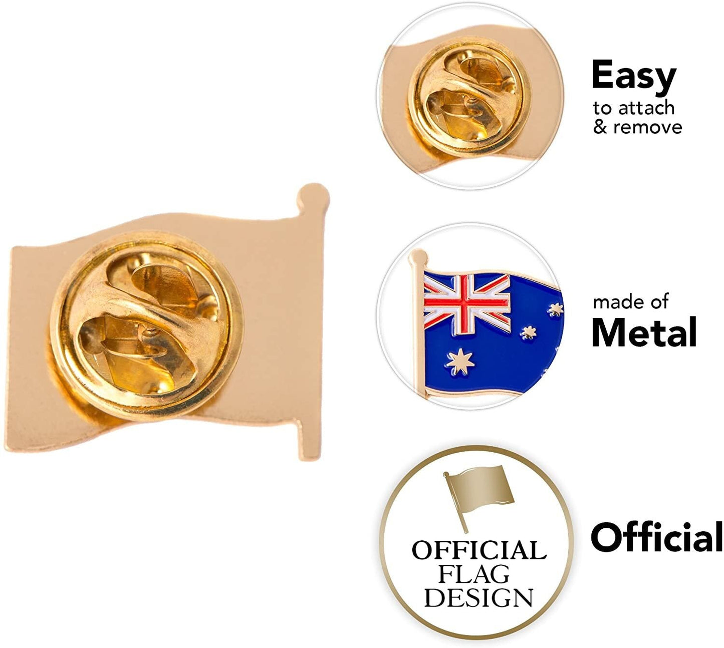 Australia Flag Brooch Pin - Homeware Discounts