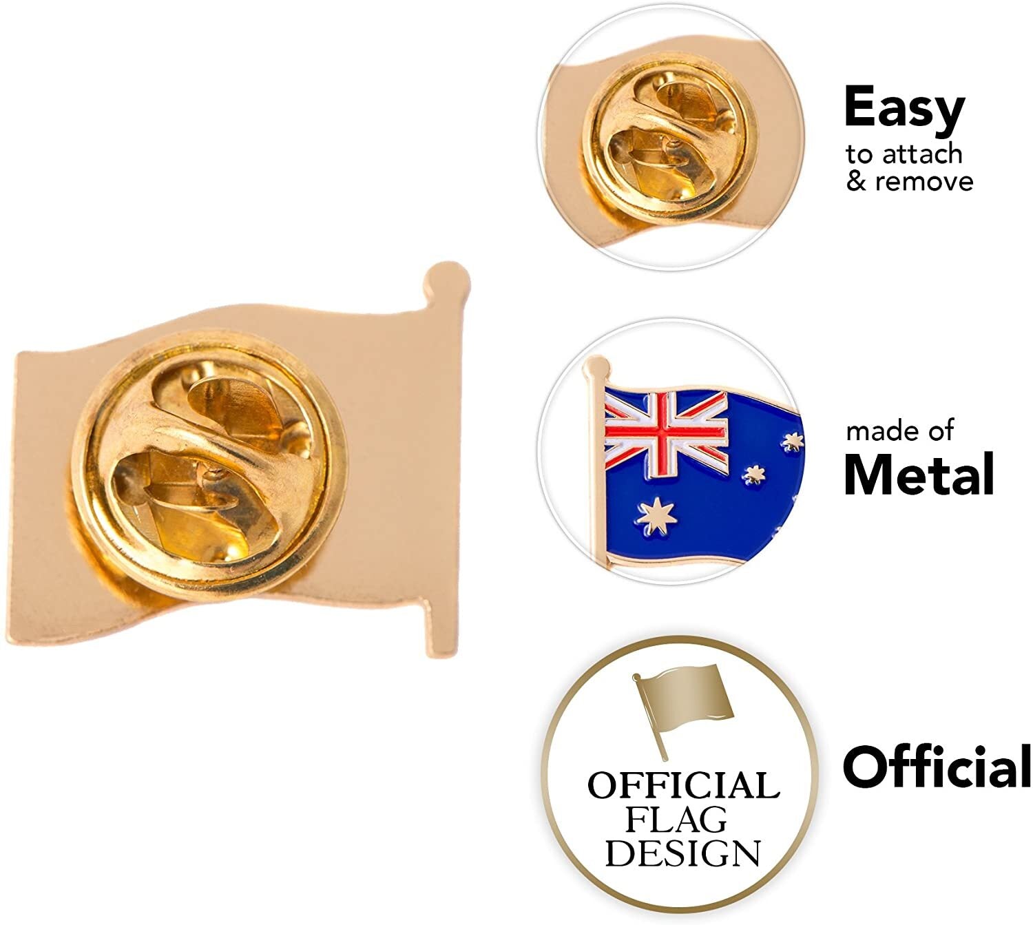 Australia Flag Brooch Pin - Homeware Discounts