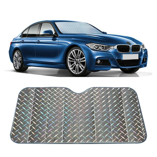 140cm Reflective Universal Car Windscreen Sun Shade Windshield Foldable Window UV - Homeware Discounts