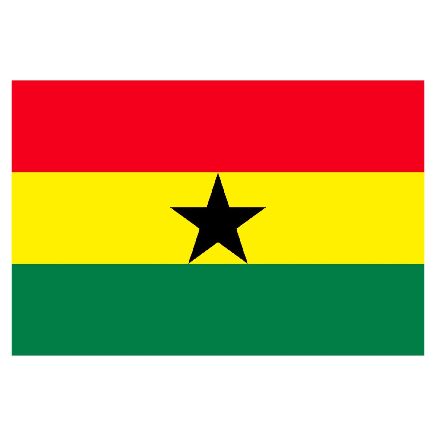 2-PACK Large Ghana Flag Heavy Duty Outdoor Ghanaian 90 X 150 CM - 3ft x 5ft - My Store