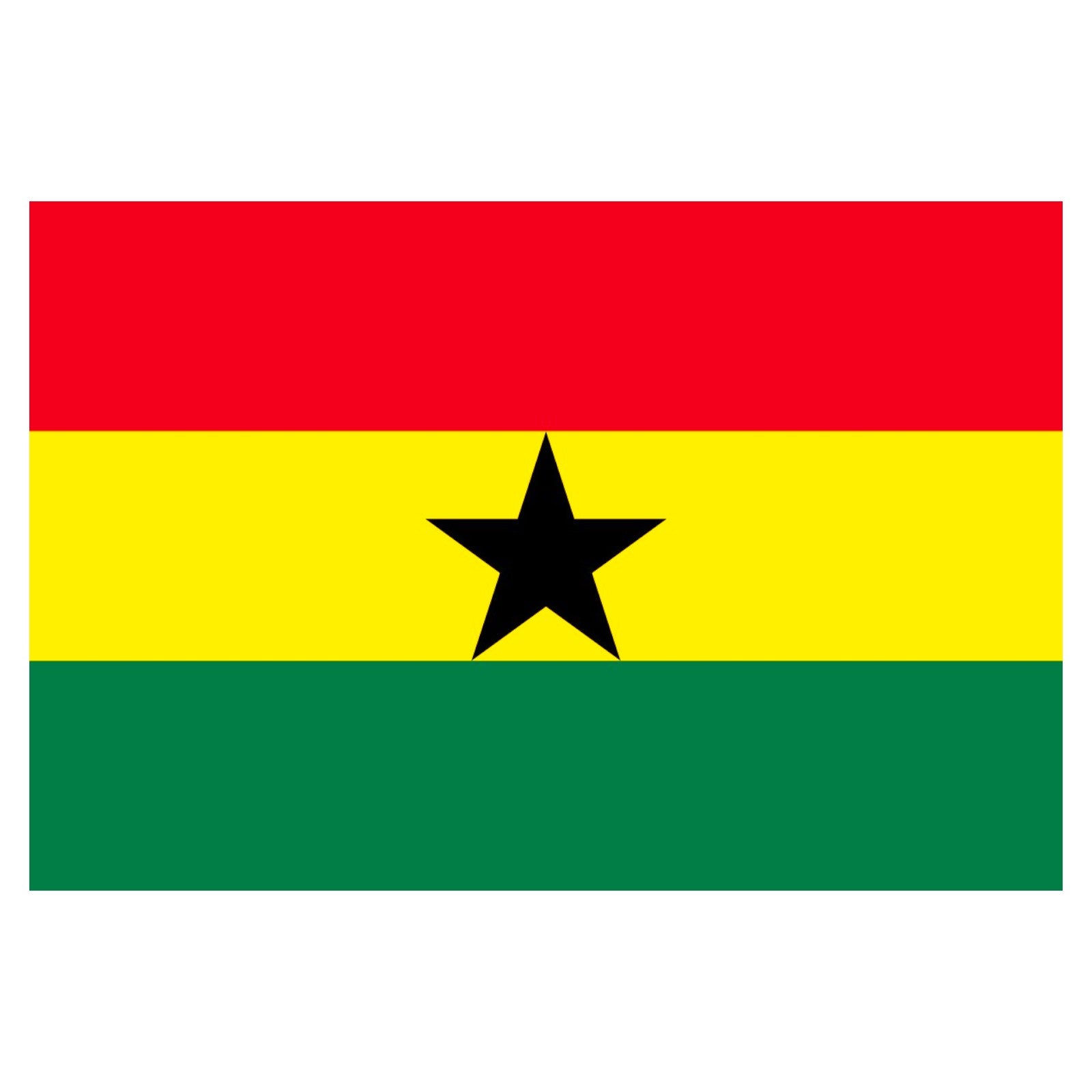 2-PACK Large Ghana Flag Heavy Duty Outdoor Ghanaian 90 X 150 CM - 3ft x 5ft - My Store
