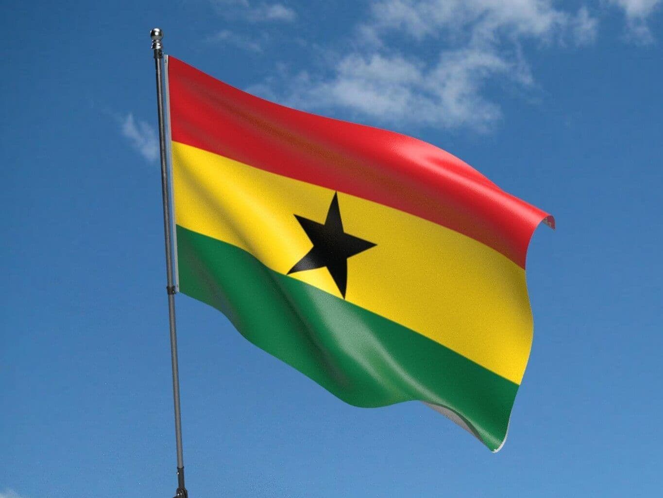 2-PACK Large Ghana Flag Heavy Duty Outdoor Ghanaian 90 X 150 CM - 3ft x 5ft - My Store