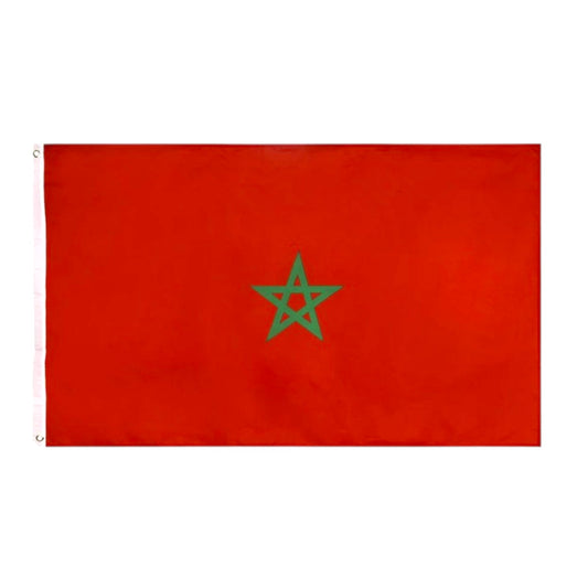 2-Pack Large Morocco Flag Heavy Duty Outdoor Moroccan 90 X 150 CM - 3ft x 5ft - My Store
