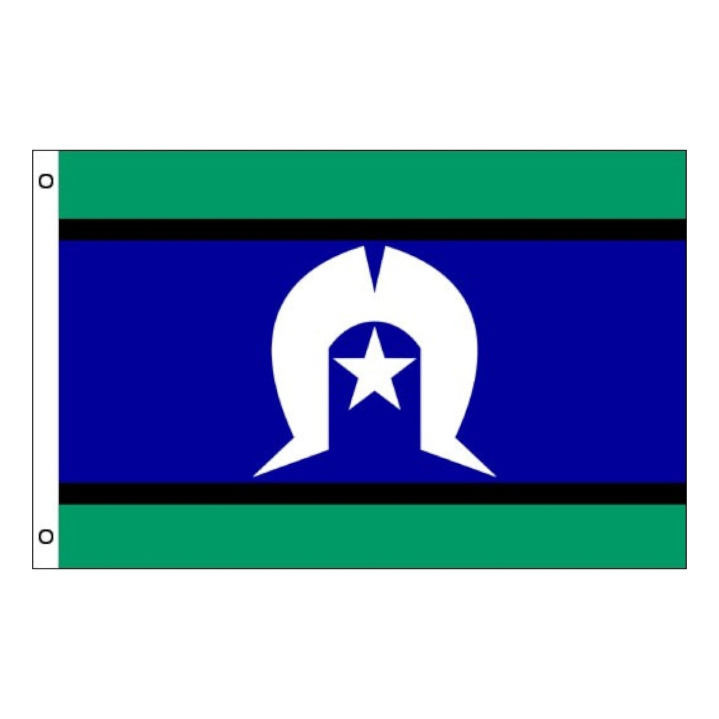 2-PACK Large Torres Strait Islander Flag Heavy Duty Outdoor TSI 90 X 150 CM - 3ft x 5ft - My Store