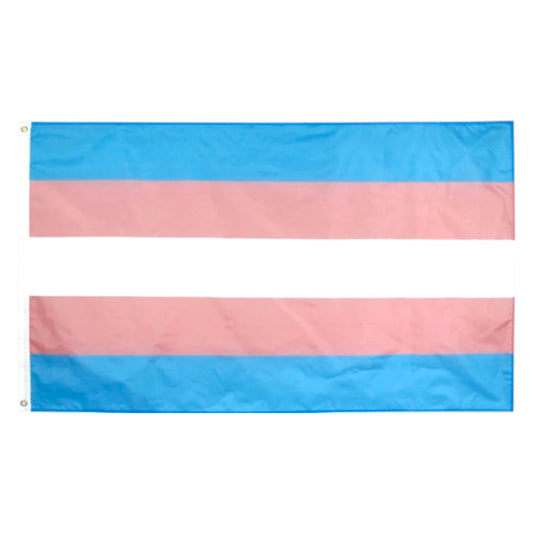 2-PACK Large Transgender Flag Heavy Duty Outdoor Gay 90 X 150 CM - 3ft x 5ft - My Store
