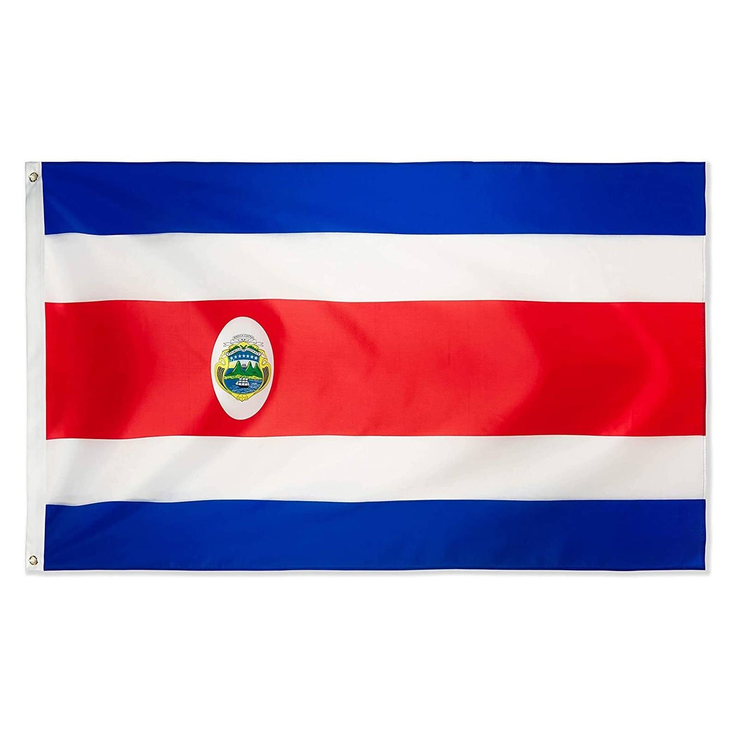 Large Costa Rica Flag Heavy Duty Outdoor Costa Rican 90 X 150 CM - 3ft x 5ft - Homeware Discounts