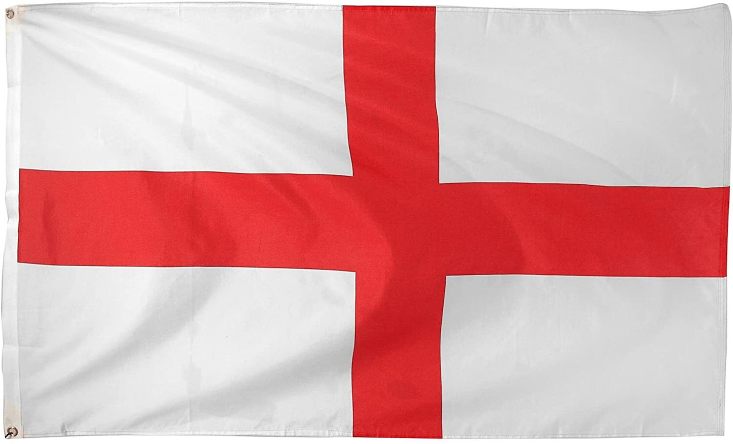 Large England Flag St Georges Cross Heavy Duty Outdoor 90 X 150 CM - Homeware Discounts