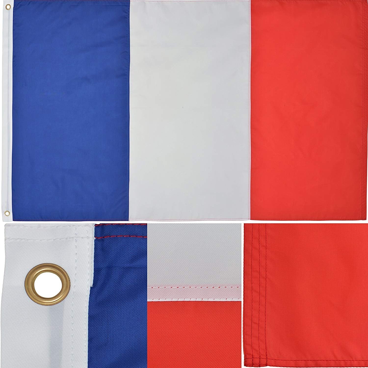 Large French France Flag Heavy Duty Outdoor 90 X 150 CM - 3ft x 5ft - Homeware Discounts