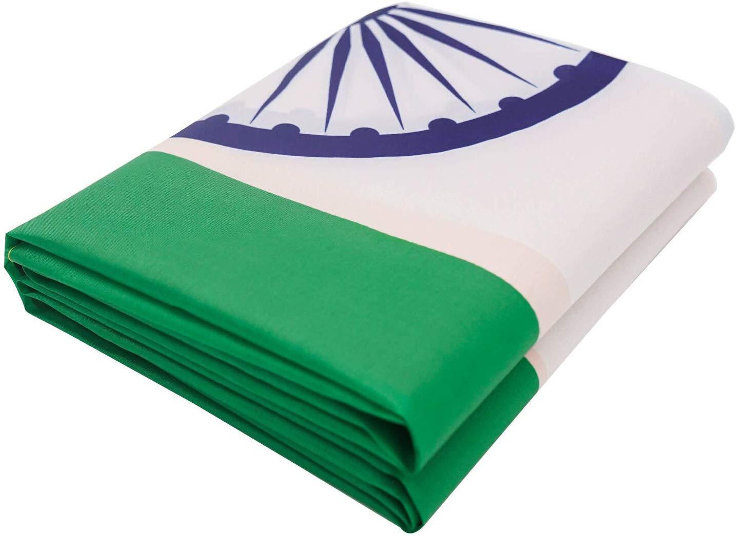 Large India Indian Flag Heavy Duty Outdoor Diwali Divali IN 90 x 150cm - 3 x 5ft - Homeware Discounts