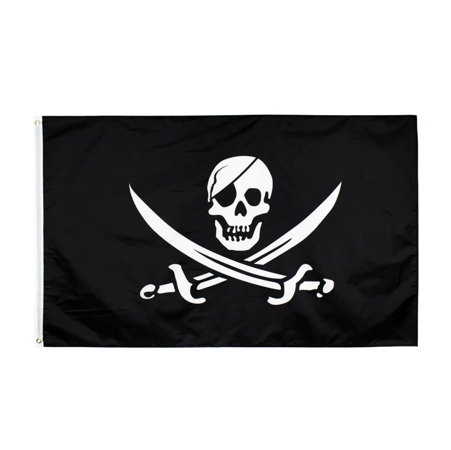 Large Pirate Flag Jack Rackham Jolly Roger Skull & Crossbone 90 X 150 CM - 3ft x 5ft - Homeware Discounts