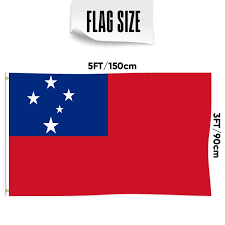 Large Samoa Samoan Flag Heavy Duty Outdoor 90 X 150 CM - 3ft x 5ft - My Store