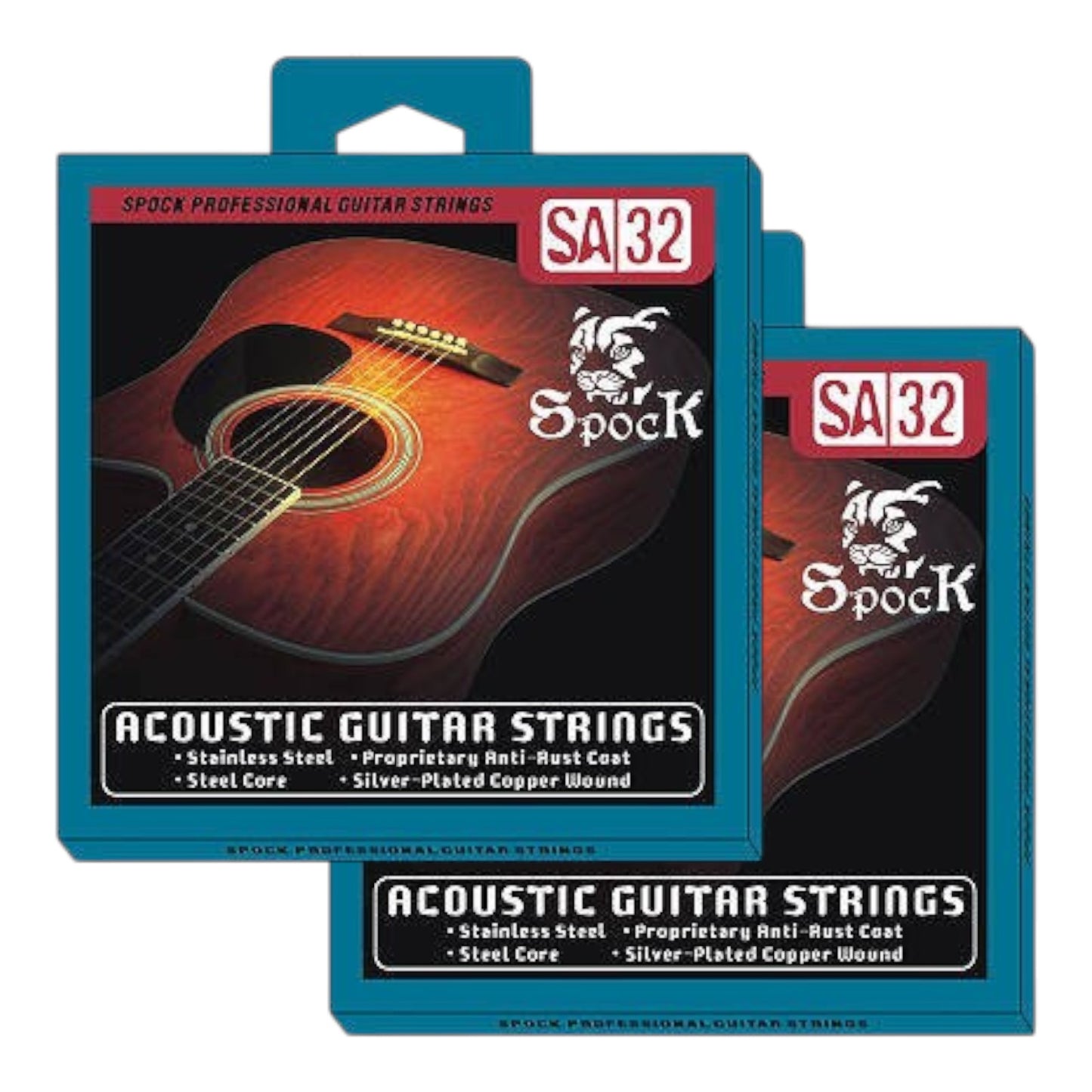 2-Pack Guitar Strings Steel Silver Plated Classical Acoustic Universal Premium 6 Pack Regular Light - My Store
