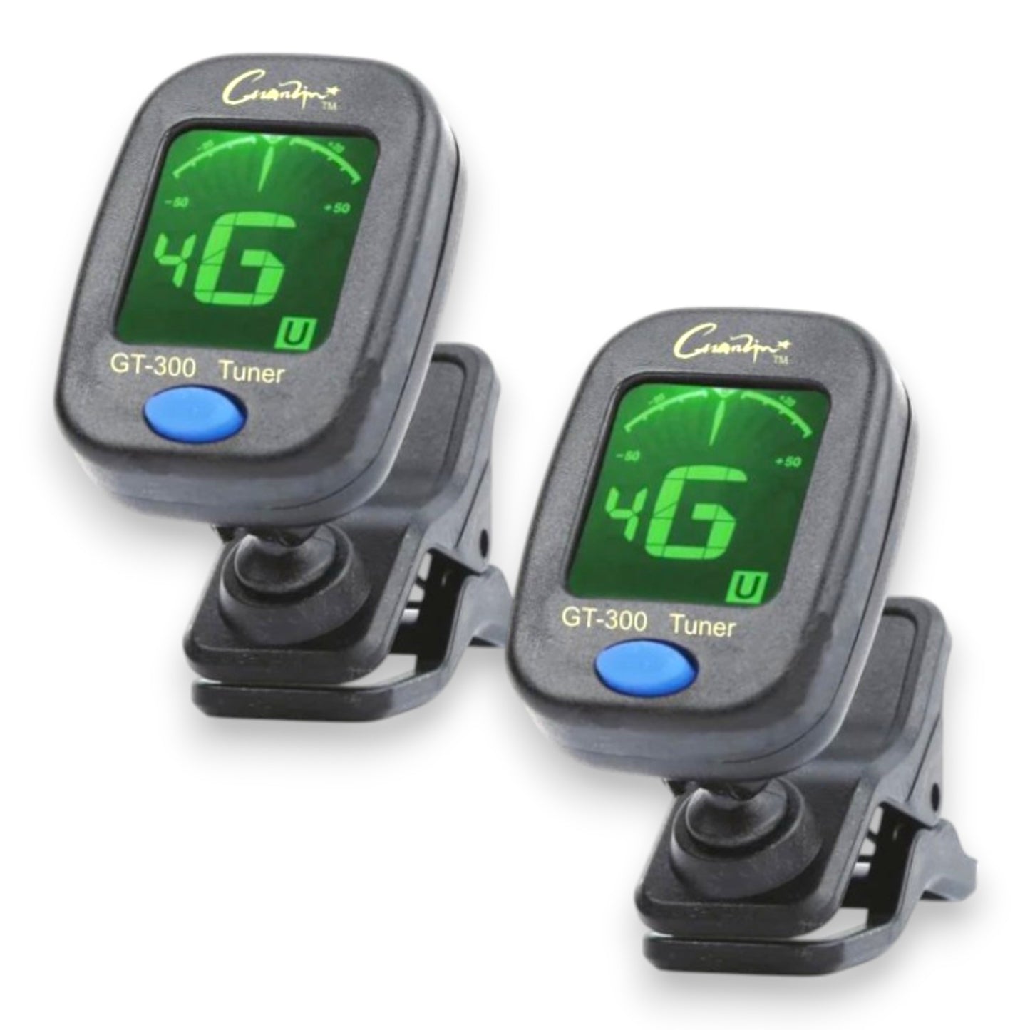 2-Pack Guitar Tuner Clip On Tuner for Electric Acoustic Guitars Bass Chromatic Violin Ukulele Rowin - My Store