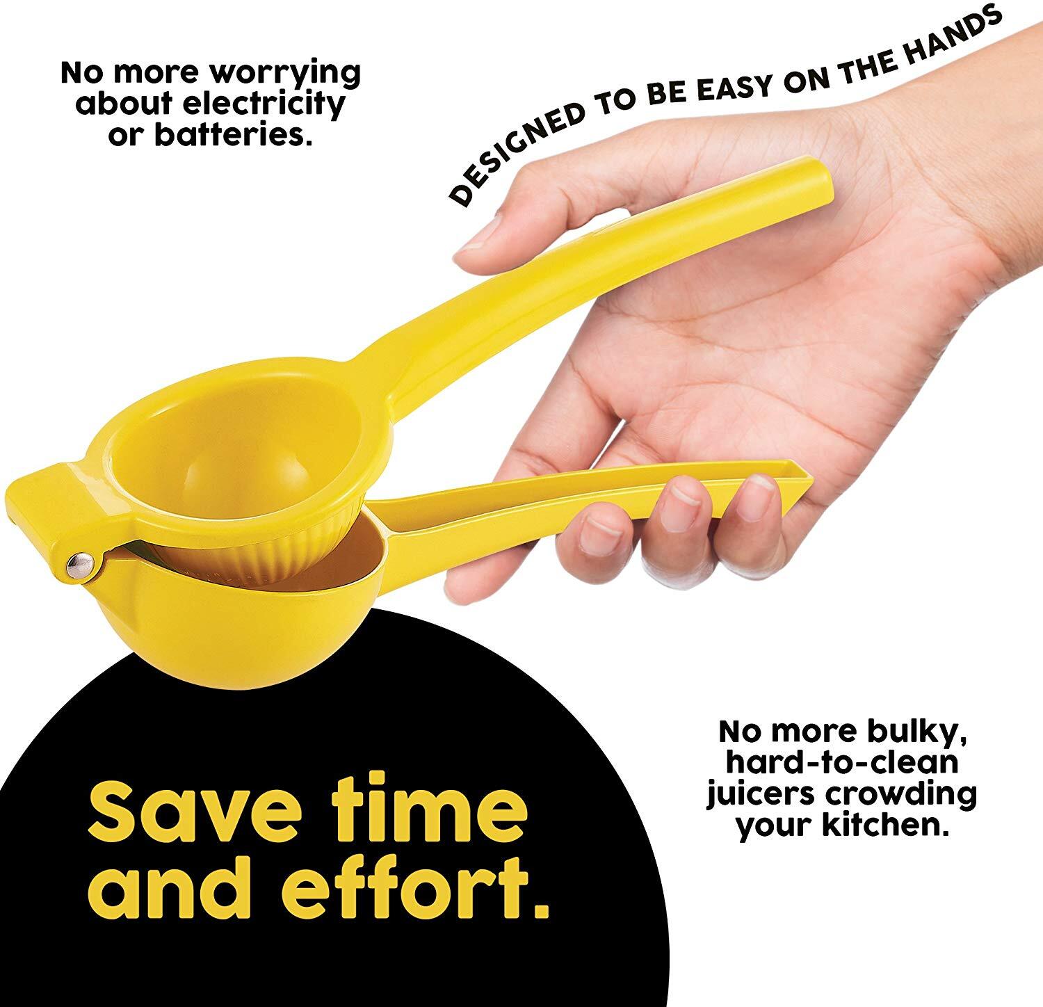 Premium Quality Metal Lemon Squeezer Handheld Juicer Presser Citrus Juice Lime - Homeware Discounts