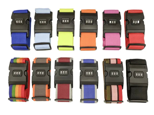 Password Number Digit Luggage Strap Travel Suitcase Secure Lock Safe Nylon Packing Belt Buckle Safe Nylon Packing Belt Adjustable Nylon Packing Belt Durable Suitcase Security - Homeware Discounts