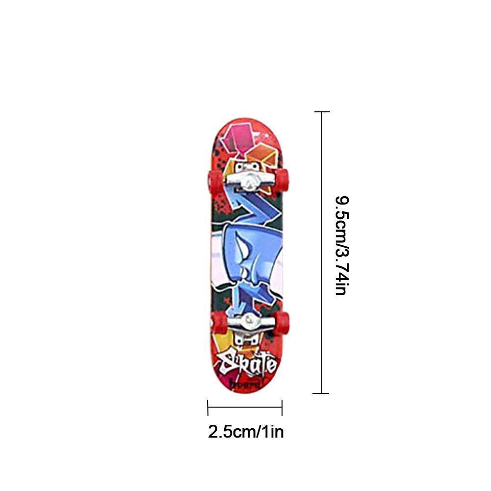 5x Mini Finger Skateboard Board Truck Boy Kids Party Toy Graffiti - Homeware Discounts