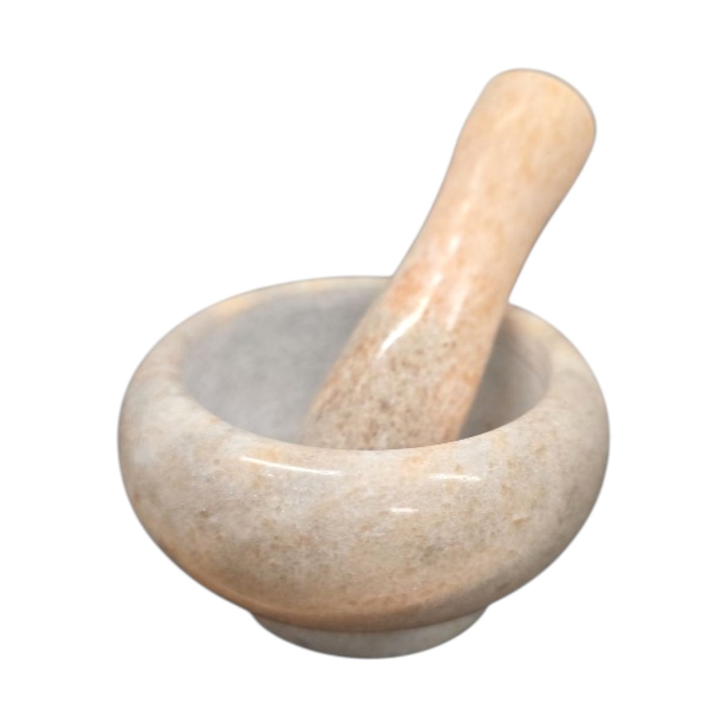 Small Heavy Duty Solid Granite Mortar & Pestle Set Unpolished Spice Grinder Grinding Bowl - My Store