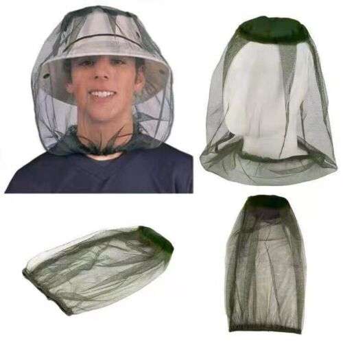 Mosquito Fly Head Net Headnet Camping Hiking Gardening Fruit Farm Job Camp - Homeware Discounts