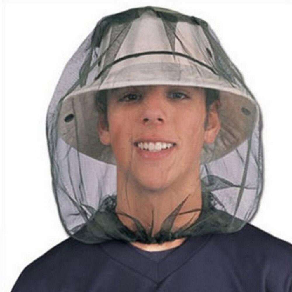 Mosquito Fly Head Net Headnet Camping Hiking Gardening Fruit Farm Job Camp - Homeware Discounts