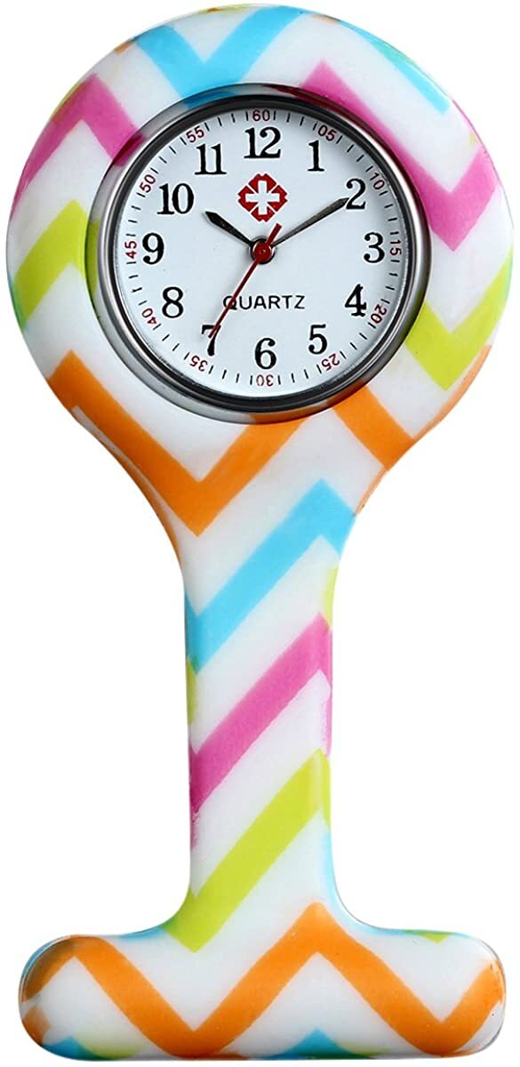 Silicone Nurse Watch Brooch Tunic Fob Nursing Nurses Pendant Pocket - Homeware Discounts