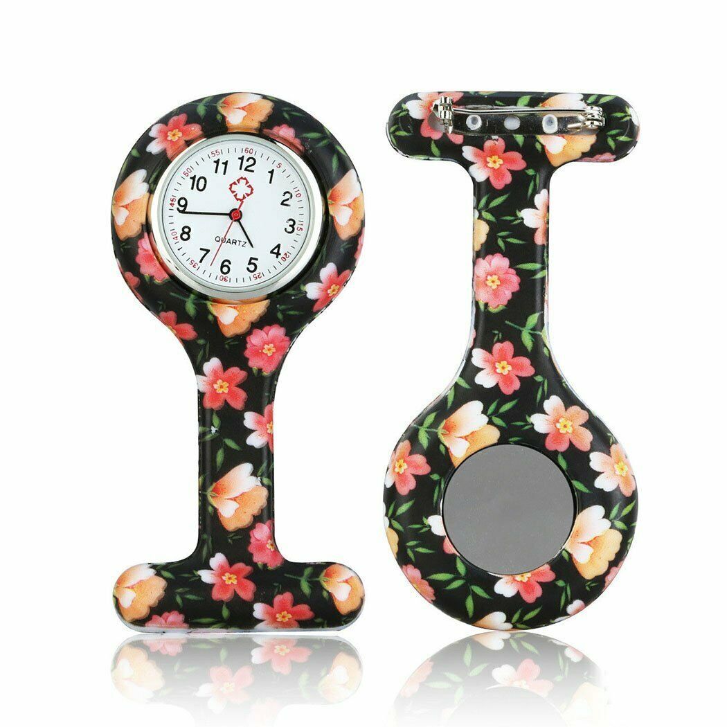 Silicone Nurse Watch Brooch Tunic Fob Nursing Nurses Pendant Pocket - Homeware Discounts