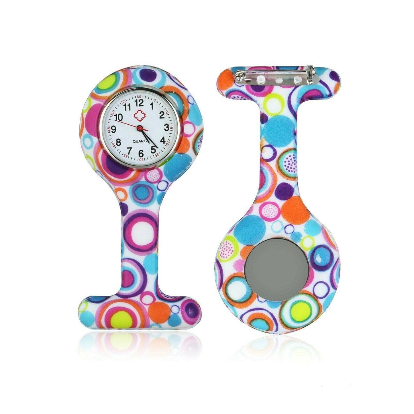 Silicone Nurse Watch Brooch Tunic Fob Nursing Nurses Pendant Pocket - Homeware Discounts