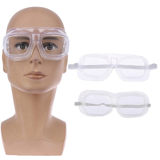 Protective Safety Goggles Glasses Axe Clear Lens Spectacles Lab Eye Wear Industrial Dust Protect - Homeware Discounts