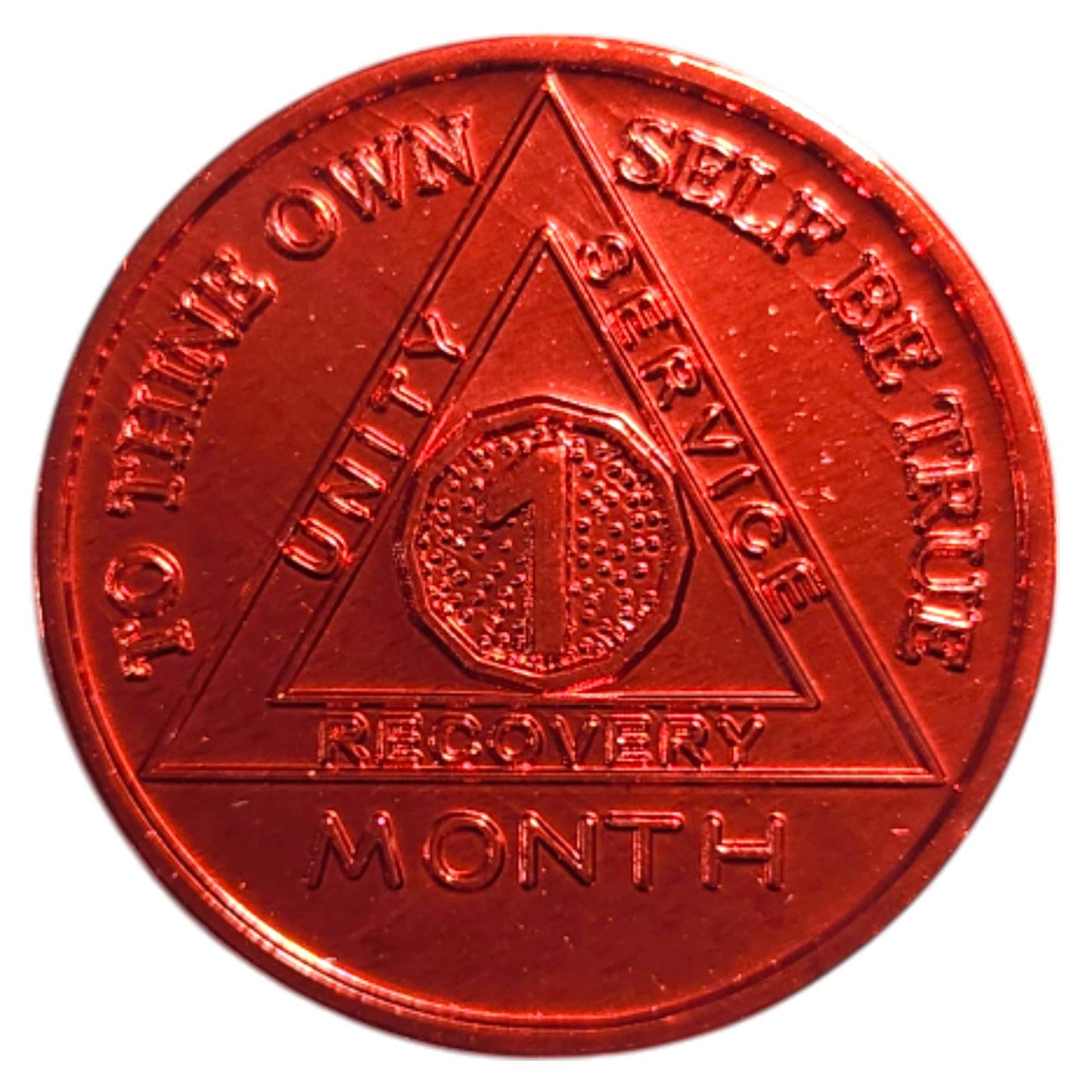 Aluminum Sobriety Chips 24 Hours Months 1, 6, 7 Months Alcoholics Anonymous Medallion Chip - Homeware Discounts