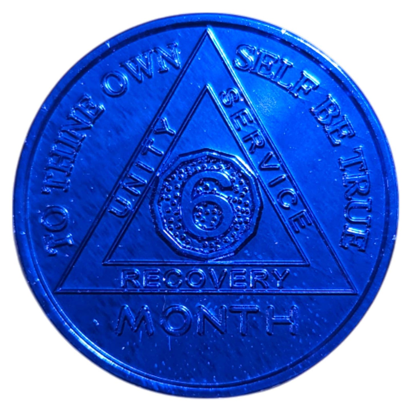 Aluminum Sobriety Chips 24 Hours Months 1, 6, 7 Months Alcoholics Anonymous Medallion Chip - Homeware Discounts