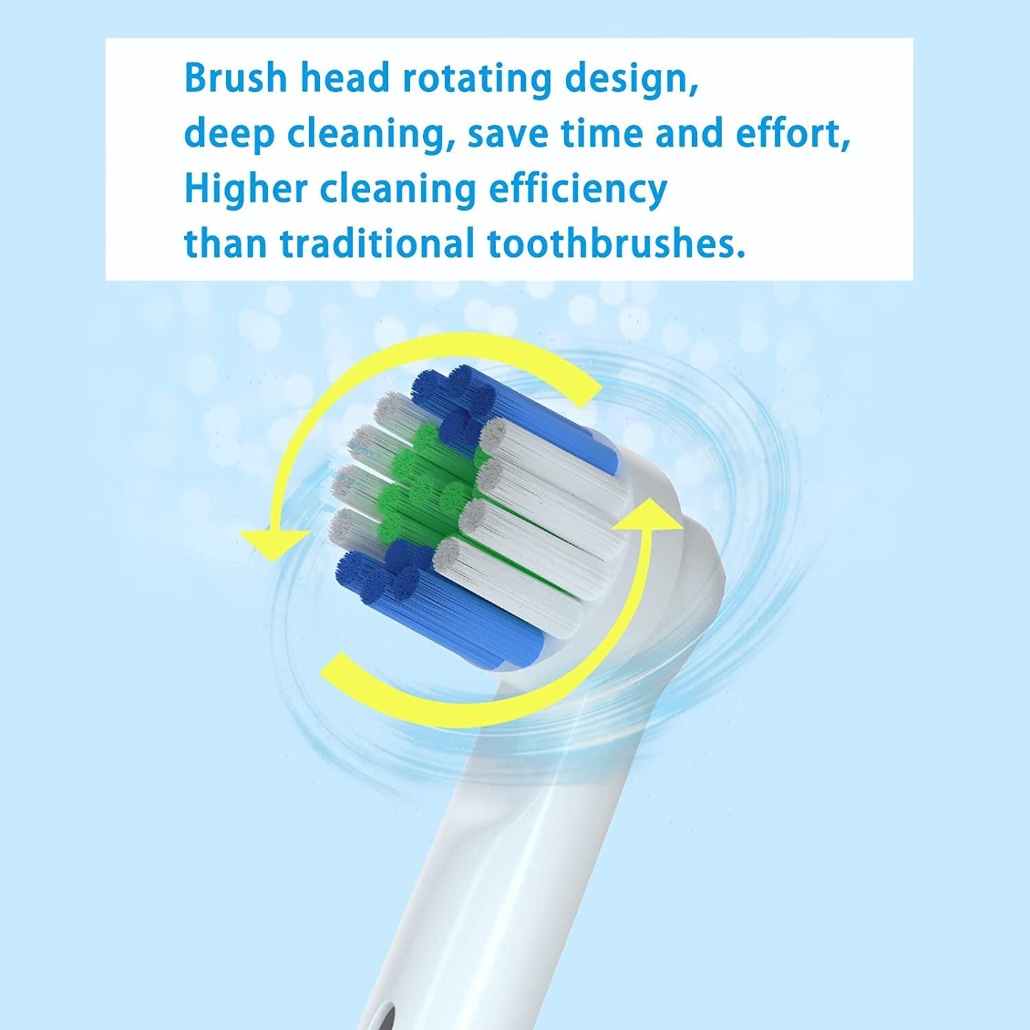 Replacement Toothbrush Heads 4 Pack for Oral B Electric Toothbrushes Precision Clean Oralb Braun Pro 1000 Sonic Clean Soft Sensitive Precision - Homeware Discounts