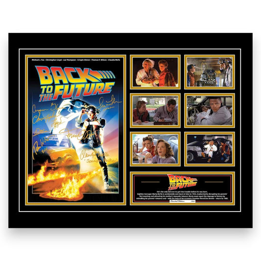 Back To The Future Film Marty McFly Dr. Emmett Brown Michael J. Fox Signed Limited Photo Memorabilia Frame - My Store