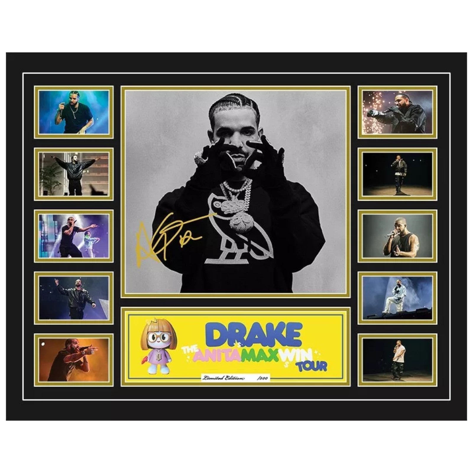 Drake Anita Max Win Tour 2025 Australia Signed Limited Photo Memorabilia Frame - My Store