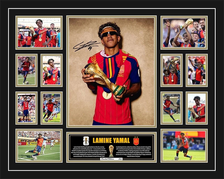 LAMINE YAMAL SPAIN WORLD CUP 2026 Limited Photo Memorabilia Frame - Homeware Hobbies
