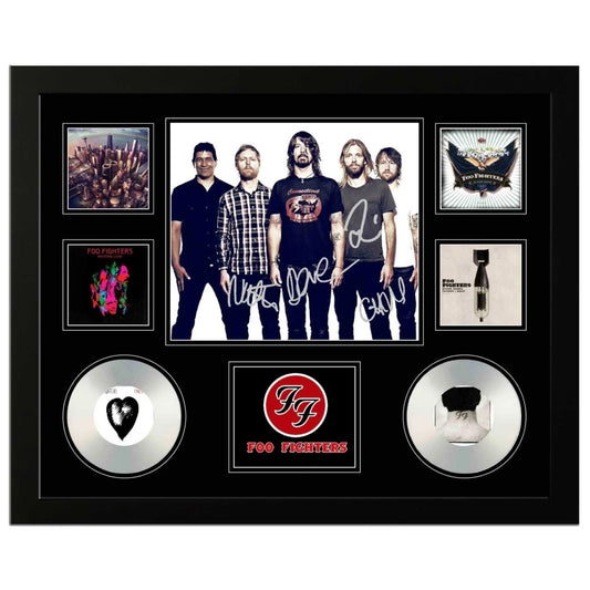 Foo Fighters Signed Limited Photo Memorabilia Frame - My Store