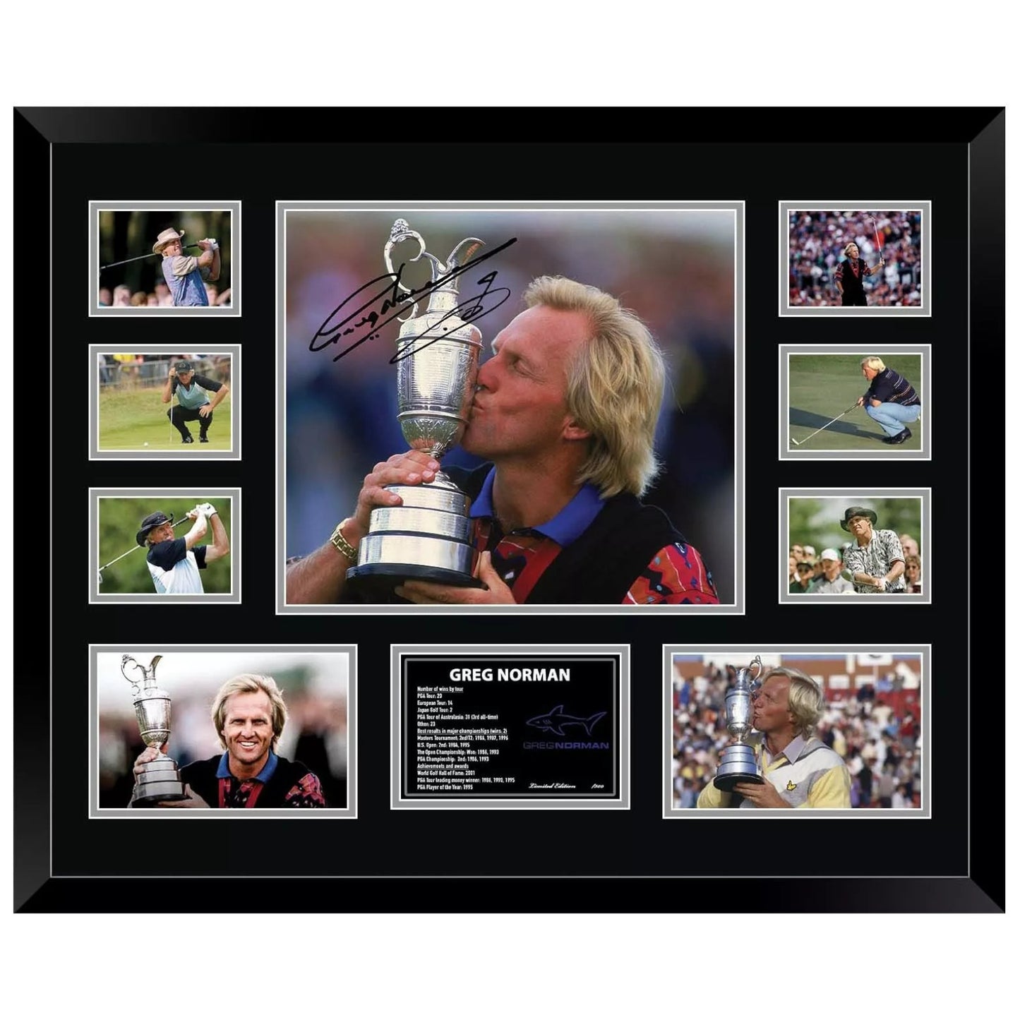Greg Norman 'The Shark' Signed Limited Photo Memorabilia Frame - My Store