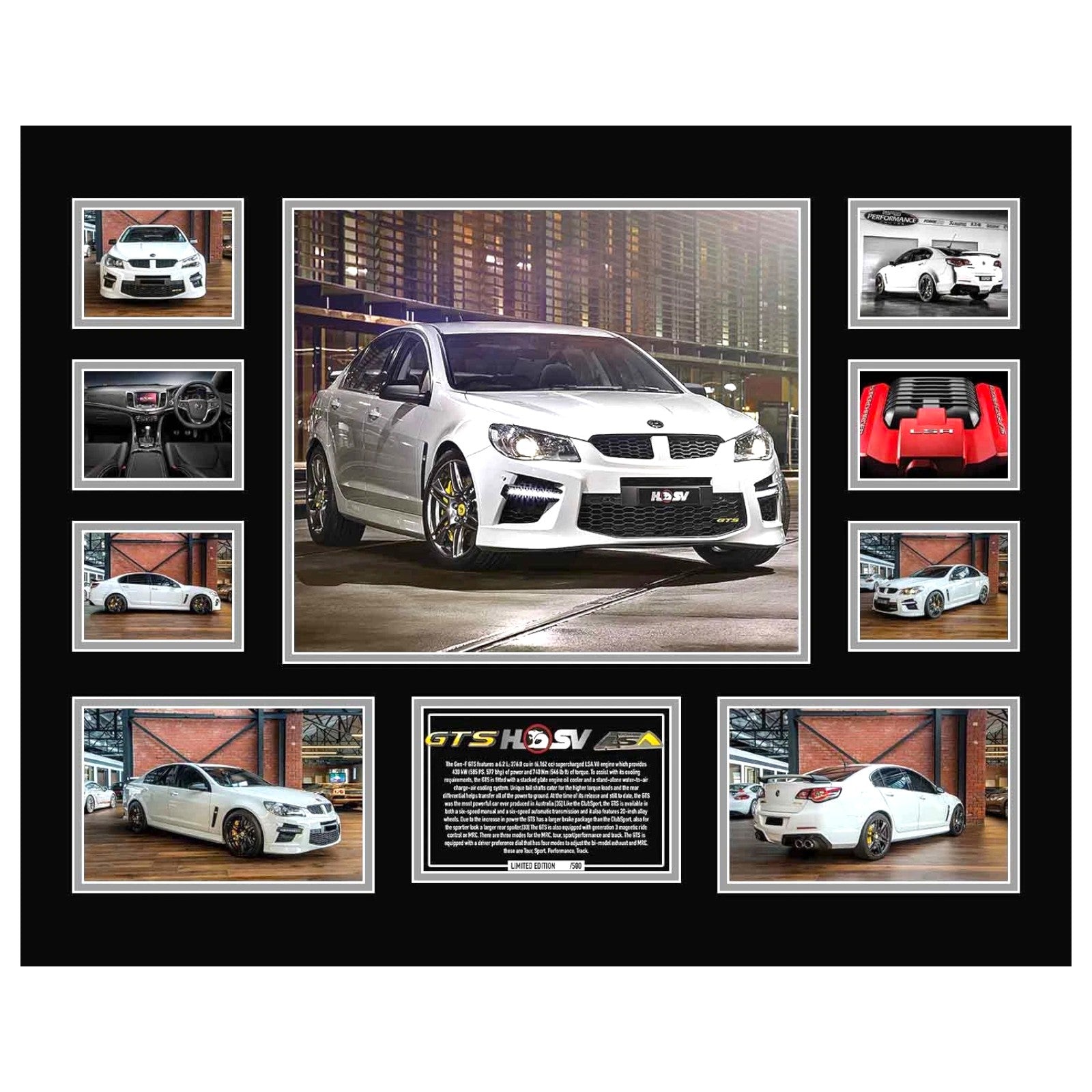 HOLDEN HSV GTS LSA Signed Limited Photo Memorabilia Frame - My Store