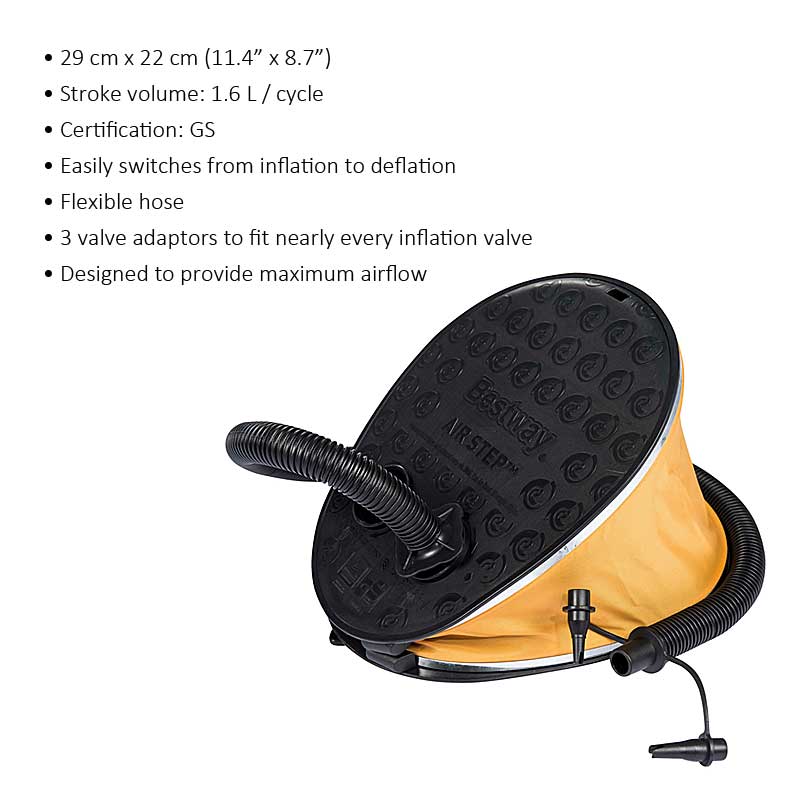 Bestway 29cm x 22cm Air Step Pro Foot Air Pump - Homeware Discounts