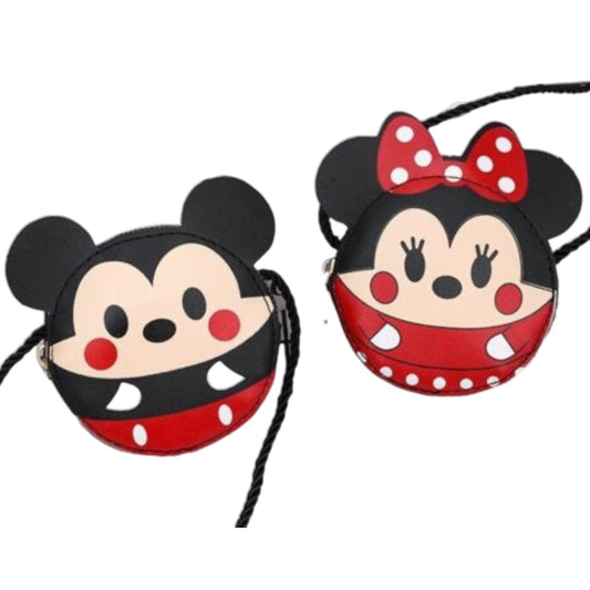12cm Mickey Mouse Minnie Mouse Wallet Bag Coin Purse Kids Purse - Homeware Discounts